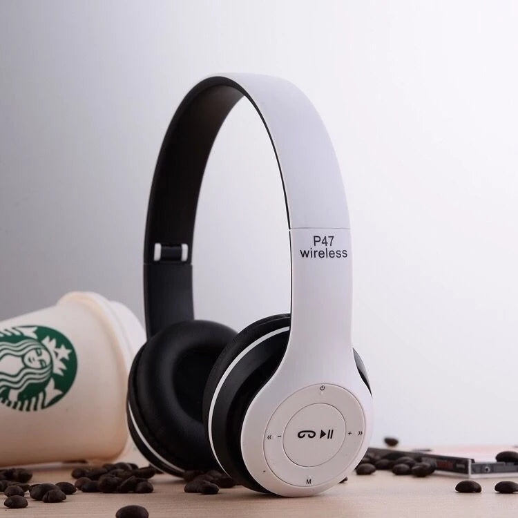 Fone Headphone Sem Fio P47 Bluetooth 5.0 - Som Estéreo Universal