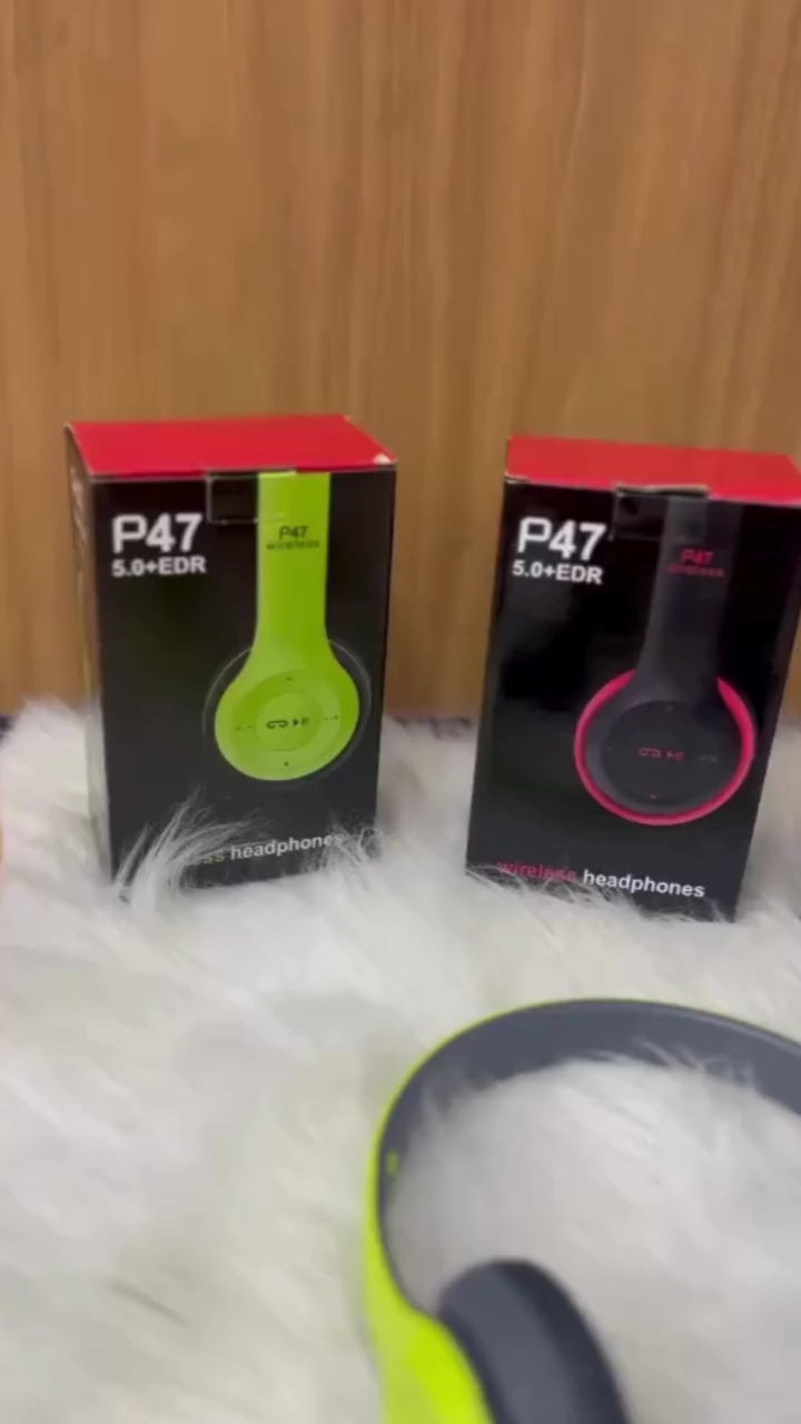 Fone Headphone Sem Fio P47 Bluetooth 5.0 - Som Estéreo Universal