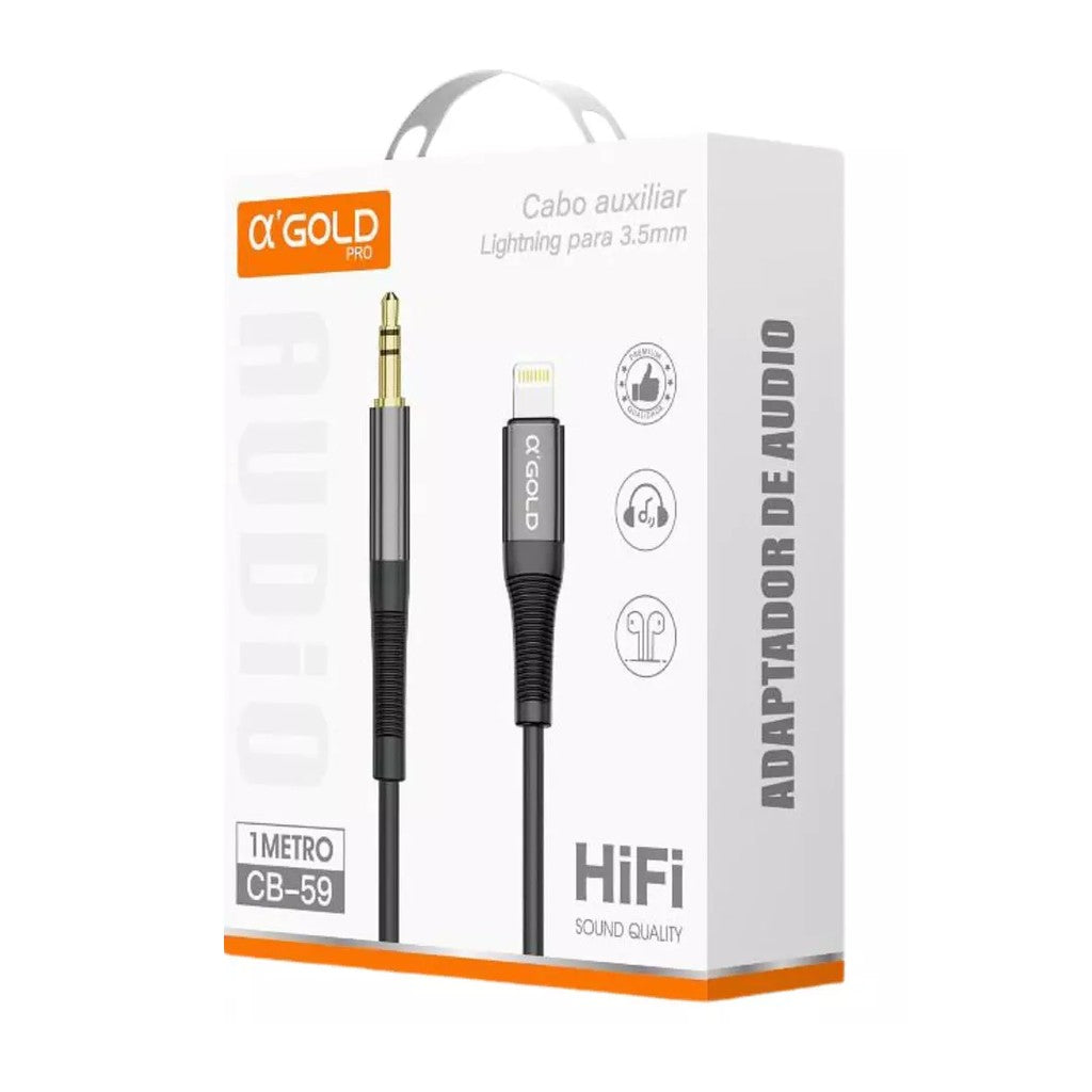 Cabo Auxiliar Lightning Para P2 CB59