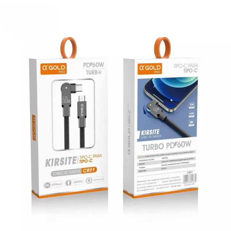 Cabo Tipo C Para Tipo C 60W CB91