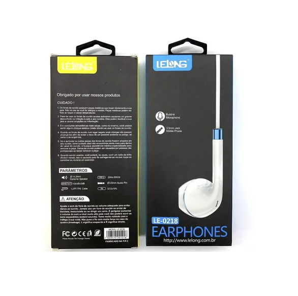 Fone De Ouvido LE0218Y