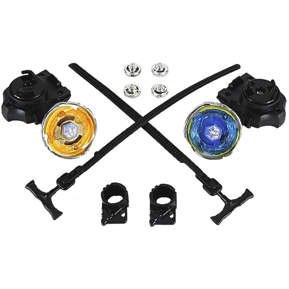 Kit Com 4 Beyblade Metal Led 2 Lançador 1 Arena