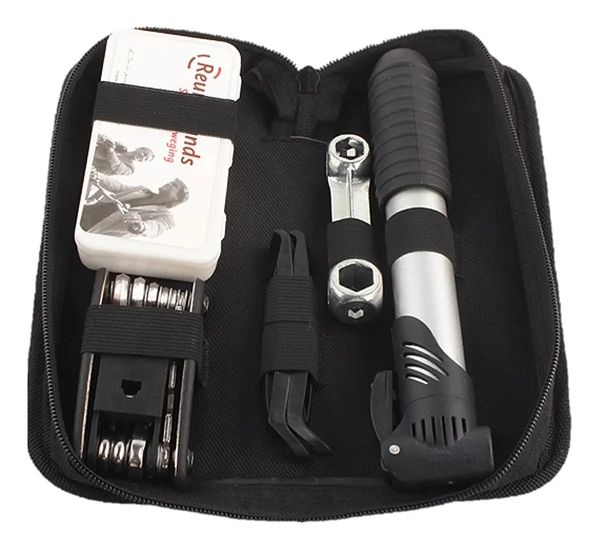Kit Ferramentas Bicicleta Completo Bomba De Ar