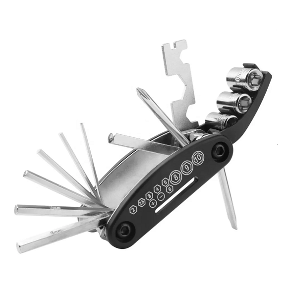 Kit Ferramentas Bicicleta Completo Bomba De Ar