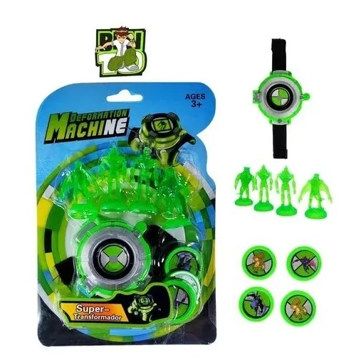 Relógio Lançador Luz Som Ben 10